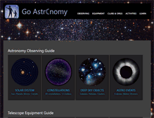 Tablet Screenshot of go-astronomy.com